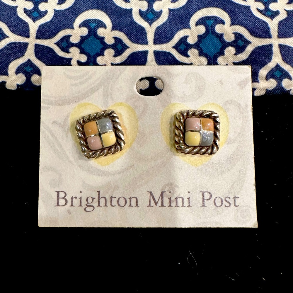 RARE FIND BRIGHTON NWT CABANA MINI POST EARRINGS